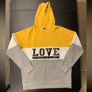 Bobbie Brooks Love Lightweight Pullover yellow , Grey , Black  Size XL